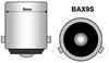 Ampoule led BAX9S H6W Efficacity blanche effet xenon