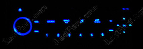 Led Autoradio RD4 bleu peugeot 307 phase 2 (T6)