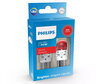 2x ampoules LED Philips P21W Ultinon PRO6000 - Rouge - BA15S - 11498RU60X2