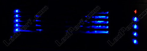 Led bleu Chargeur CD Blaupunkt Peugeot 207 bleu