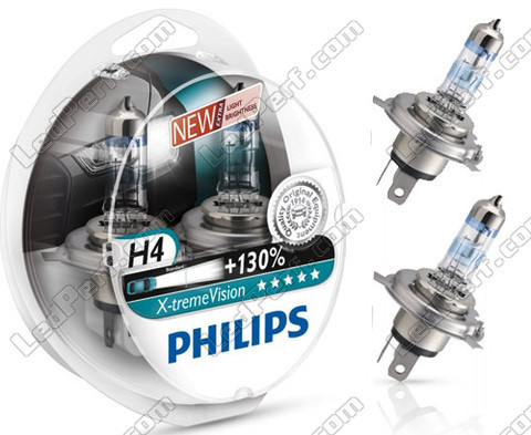 Ampoules Philips X-treme vision +130% Xenon Effect H4
