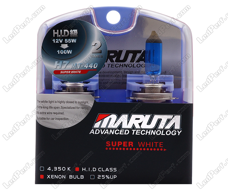 Pack de 2 Ampoules H7 Xenon Effect - Blanc pur - MTEC Super White