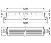 Schéma des dimensions de la Barre LED Osram LEDriving® LIGHTBAR VX1000-CB SM
