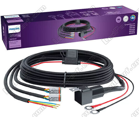 Faisceau de câbles avec relais Philips Ultinon Drive UD1004W - 2 Connecteurs DT 4 Pin