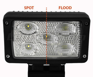 Phare Additionnel LED Rectangulaire 50W CREE Pour 4X4 - Quad - SSV Spot VS Flood