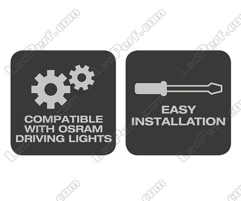 Support Osram LEDriving® LICENSE PLATE BRACKET AX installation facile et compatible avec tous les éclairages Osram de la gamme LEDriving .