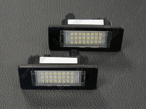 Pack de 2 modules led pour plaque d'immatriculation arrière de BMW Serie 1  (E81 E82 E87 E88) - Anti-erreur ODB