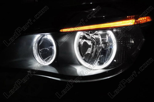 Pack Leds angel eyes (anneaux) pour BMW Serie 5 (E60 - E61) Phase 2 (LCI) -  Sans xenon d'origine