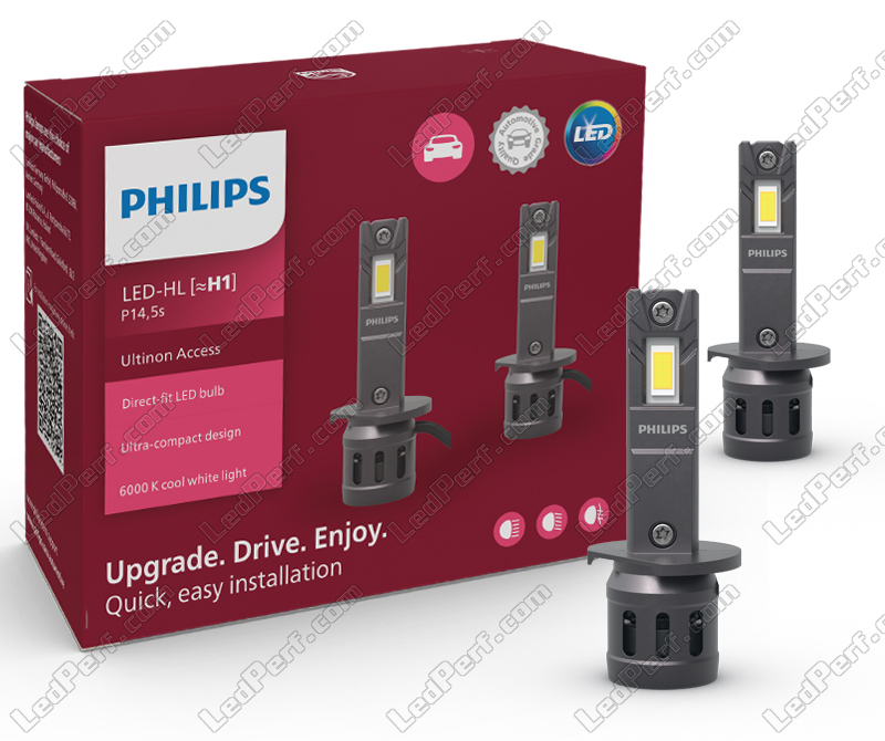 2x Ampoules LED H1 PHILIPS Ultinon Access LED 6000K - Plug and Play