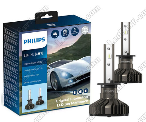 Kit Ampoules H1 LED PHILIPS Ultinon Pro9100 +350% 5800K  - LUM11258U91X2