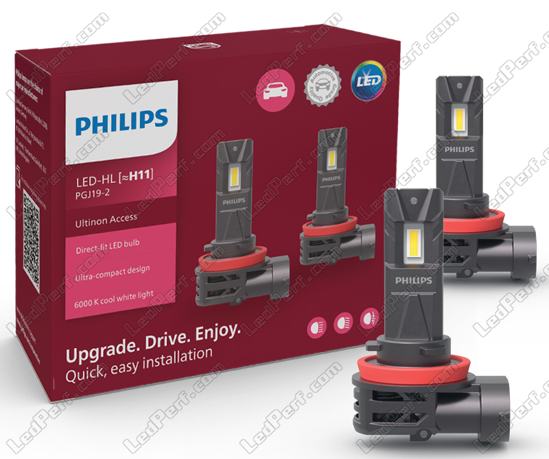 2x Ampoules LED H11 PHILIPS Ultinon Access LED 6000K - Plug and Play