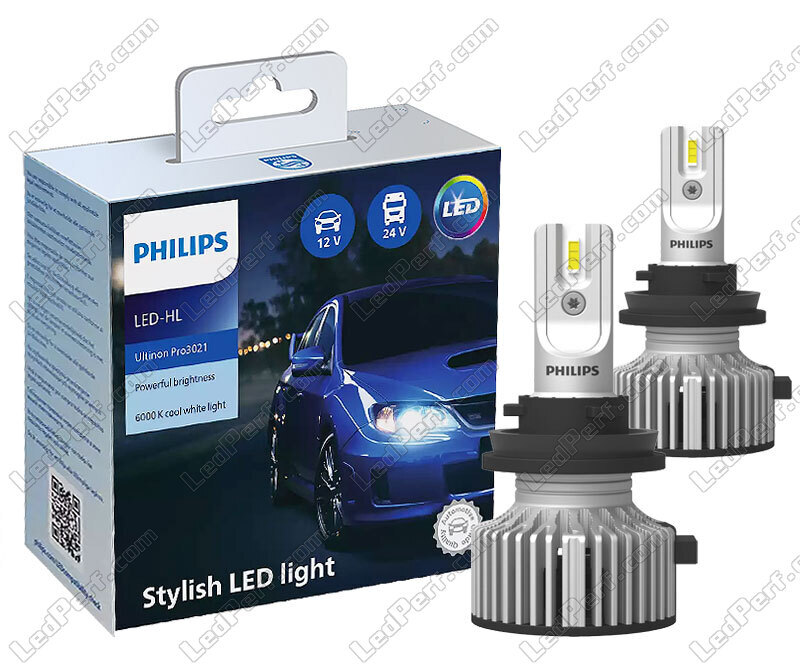 2x Ampoules LED H11 PHILIPS Ultinon Pro3021 6000K