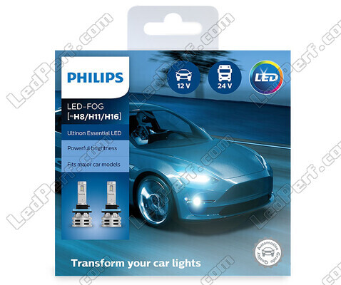 Kit Ampoules LED H16 PHILIPS Ultinon Essential LED - 11366UE2X2