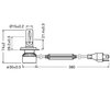 Schéma des dimensions des ampoules LED H4 Osram LEDriving® XTR 6000K - 64193DWXTR