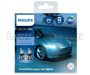Kit Ampoules LED H4 PHILIPS Ultinon Essential LED - 11342UE2X2