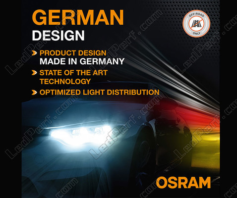 Design allemand des H4 LED Osram LEDriving® XTR 6000K - 64193DWXTR