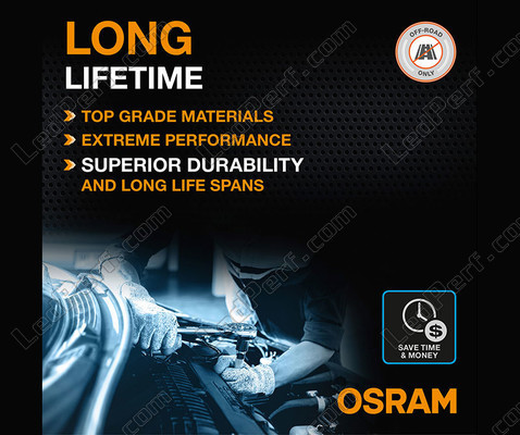 Durée de vie des ampoules LED H4 Osram LEDriving® XTR 6000K - 64193DWXTR