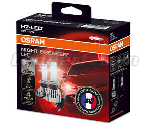 Kit Ampoules H7 LED Osram Night Breaker Homologuées - 64210DWNB