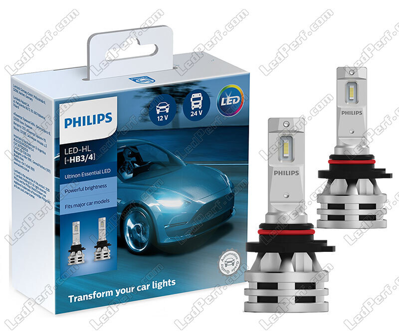2x Ampoules LED HB3 (9005) PHILIPS Ultinon Essential LED 6500K