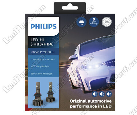 Kit Ampoules HB4 LED PHILIPS Ultinon Pro9000 +250% 5800K  - 11005U90CWX2