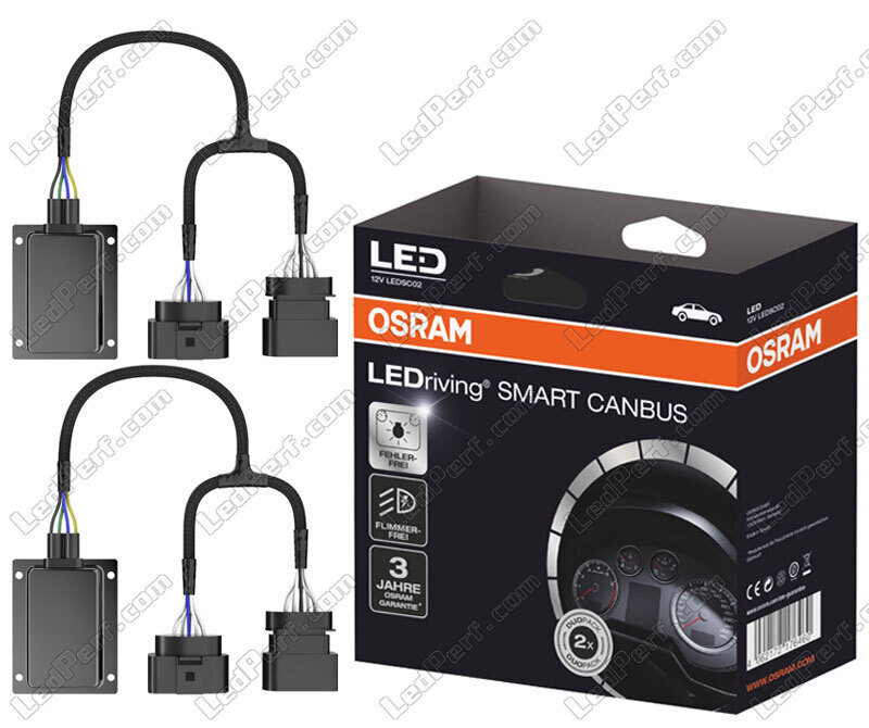 2x Osram LEDriving Smart Canbus LEDSC02-1 - Anti-erreur Homologués