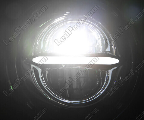 Optique moto Full LED Noire pour phare rond de 5.75 pouces - Type 5