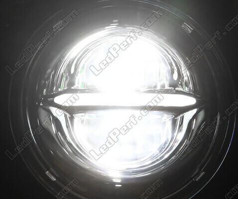 Optique moto Full LED Noire pour phare rond de 5.75 pouces - Type 5