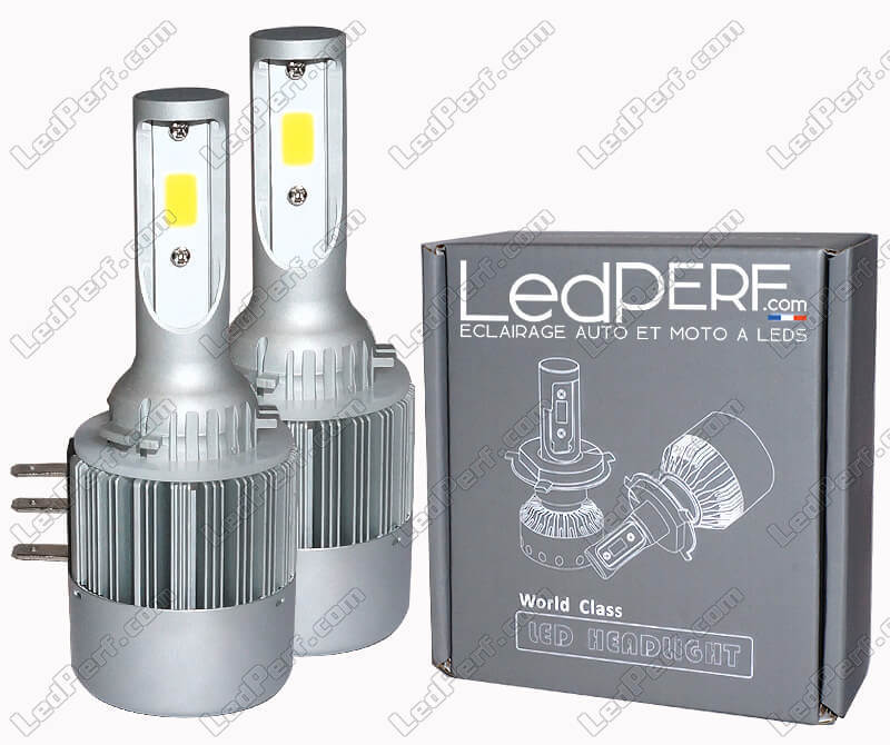 EBTOOLS pour h15 led Ampoule de H15 80w LED, ampoules blanches coudées de  80p H15 LED de 2pcs pour la lampe de lumières diurnes Feux de voiture