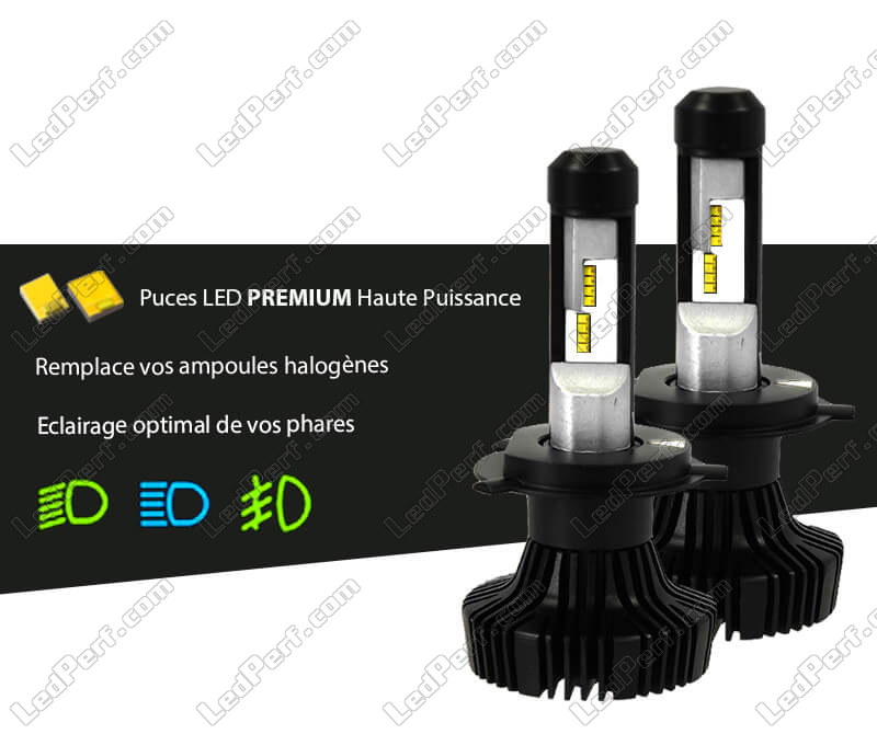 Ampoule LED Replay H4 12v 6000K - Pièces Electrique sur La Bécanerie