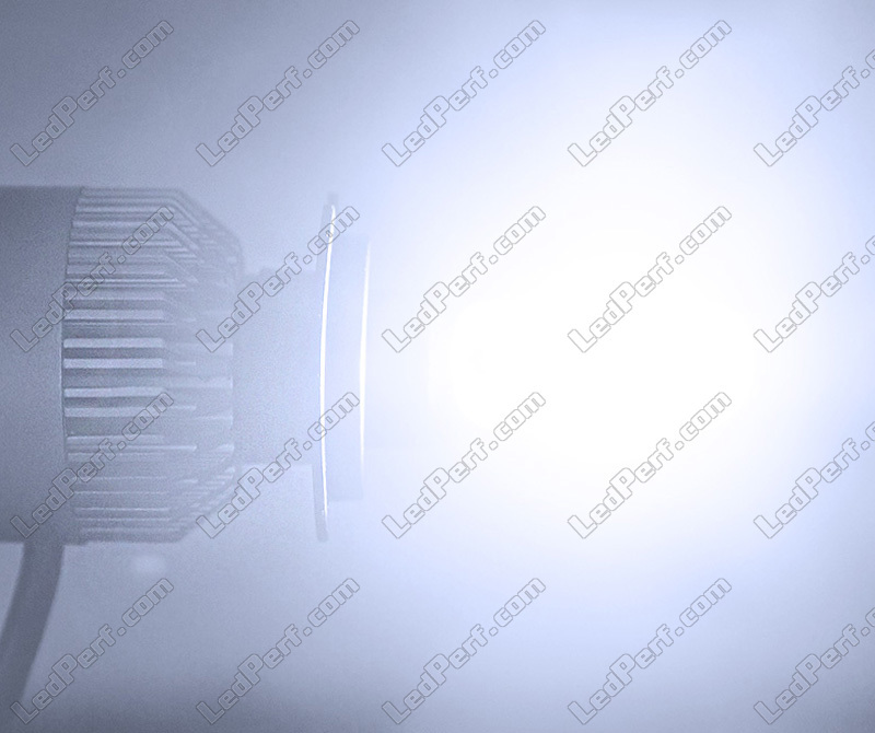 2 Ampoule H7 LED ventilé 6000K blanc ⚪ - Équipement moto