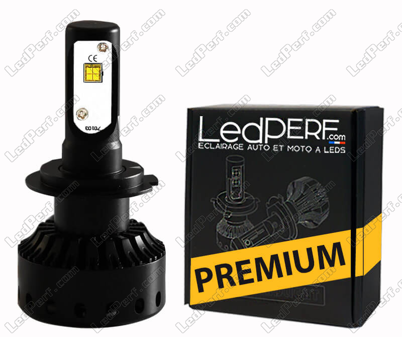 Ampoule LED H7 Moto - Taille Mini, Puissante et Ventilée - Port