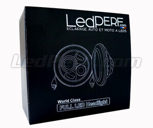Optique Moto Full LED Noir Pour Phare Rond 7 Pouces - Type 5 Emballage
