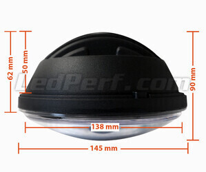 Optique Moto Full LED Noir Pour Phare Rond De 5.75 Pouces - Type 3 Dimensions