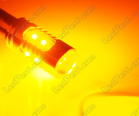 Ampoule LED H21W Orange Leds Au Detail Leds H21W HY21W Culot BAY9S 12V