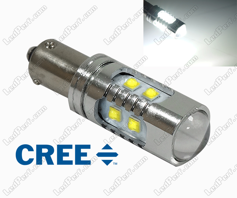 Ampoule LED H21W à 10 leds CREE blanches