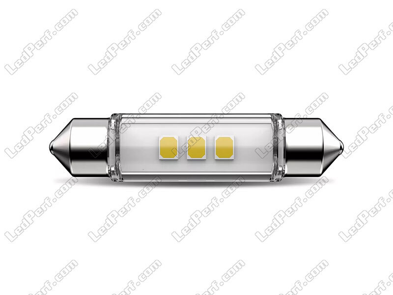 Ampoule LED navette C10W 43mm Philips Ultinon Pro6000 - 4000K - 12V