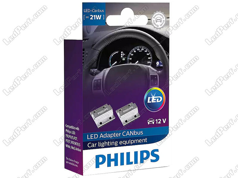 Résistances Philips Canbus 21W pour ampoules LED - 18957X2