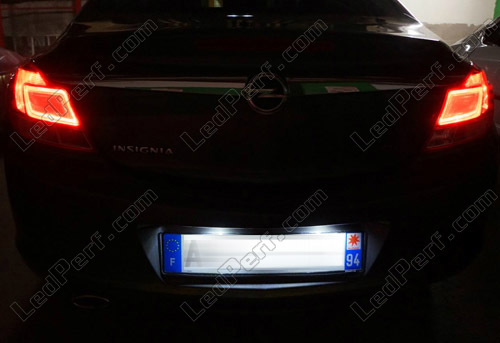 2 ECLAIRAGE PLAQUE LED OPEL INSIGNIA FEUX ARRIERE IMMATRICULATION BLANC XENON 