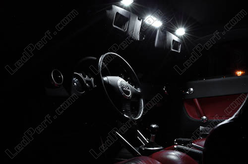 5x BLEU Lampes à LED Éclairage intérieur Audi TT 8N Roadster