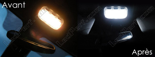 Peugeot 207 Kit 9 Ampoules LED Blanc habitacle plafonnier Veilleuses Plaque 