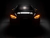 Audi A3 8V vue de face équipée des clignotants dynamiques Osram LEDriving® pour rétroviseurs