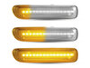 Eclairage des clignotants latéraux séquentiels transparents à LED pour BMW Serie 3 (E46) 1998 - 2001