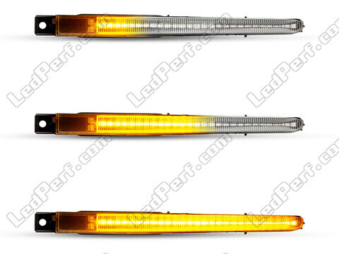 Eclairage des clignotants latéraux séquentiels transparents à LED pour BMW Serie 5 (F10 F11)