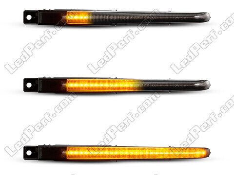 Eclairages des répétiteurs latéraux dynamiques noirs à LED pour BMW Serie 5 (F10 F11)