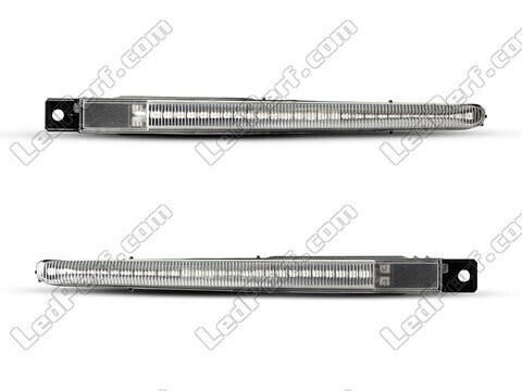 Vue de face des clignotants latéraux séquentiels à LED pour BMW Serie 5 (F10 F11) - Couleur transparente