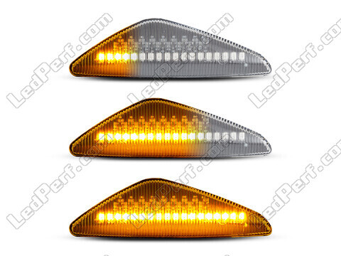 Eclairage des clignotants latéraux séquentiels transparents à LED pour BMW X3 (F25)