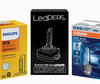 Ampoule Xénon d'origine pour Citroen C6, marques Osram, Philips et LedPerf disponibles en : 4300K, 5000K, 6000K et 7000K