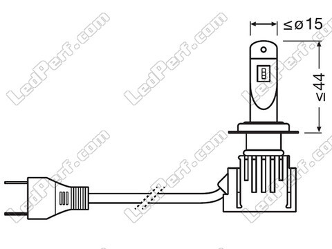 Kit Ampoules LED Osram Homologuées pour Dacia Duster 2 - Night Breaker +220%