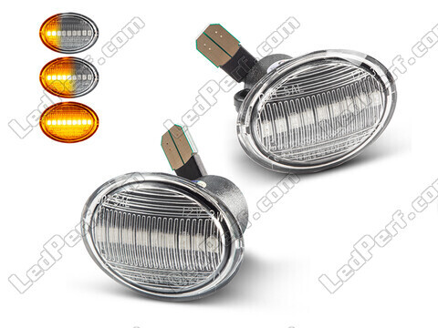 Clignotants latéraux séquentiels à LED pour Fiat 500 L - Version claire