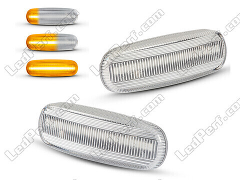 Clignotants latéraux séquentiels à LED pour Fiat Stilo - Version claire
